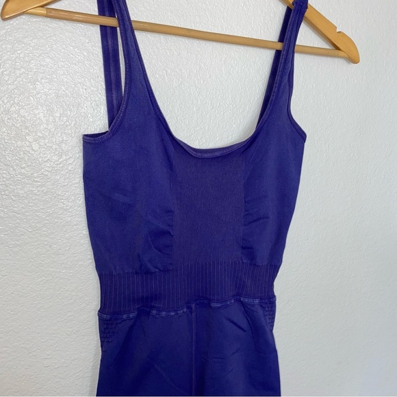 Free People Movement Good Karma Onesie Bodysuit Sapphire Purple Blue XS/s - Picture 3 of 8